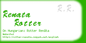 renata rotter business card