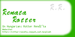 renata rotter business card